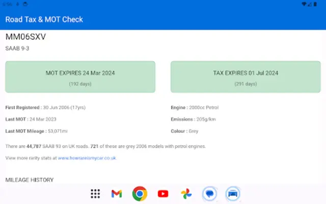 Road Tax & MOT Check android App screenshot 9