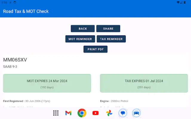 Road Tax & MOT Check android App screenshot 10