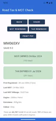 Road Tax & MOT Check android App screenshot 15