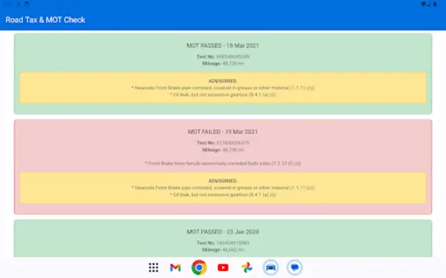Road Tax & MOT Check android App screenshot 1