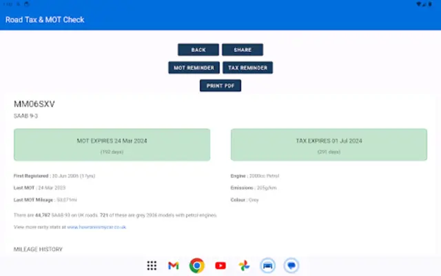 Road Tax & MOT Check android App screenshot 4
